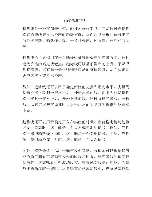 趋势线的作用