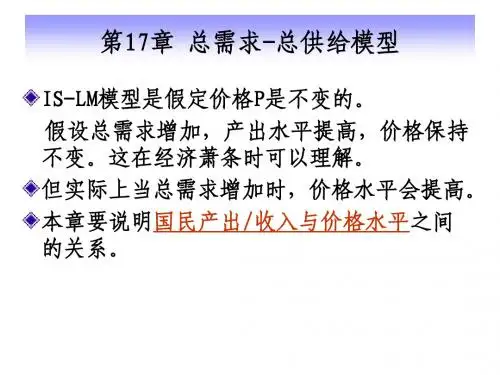 宏观经济学第17章AD-AS模型