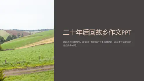 二十年后回故乡作文PPT