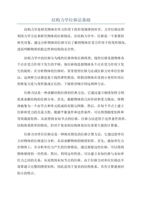 结构力学位移法基础