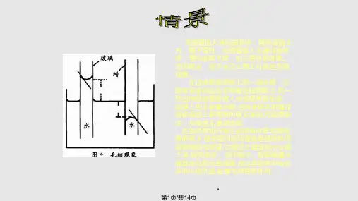毛细现象PPT课件