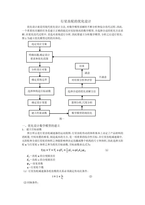 行星轮优化设计