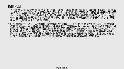 脑性耗盐综合征抗利尿激素异常分泌综合征尿崩症的区别