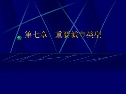 第七章 城市类型
