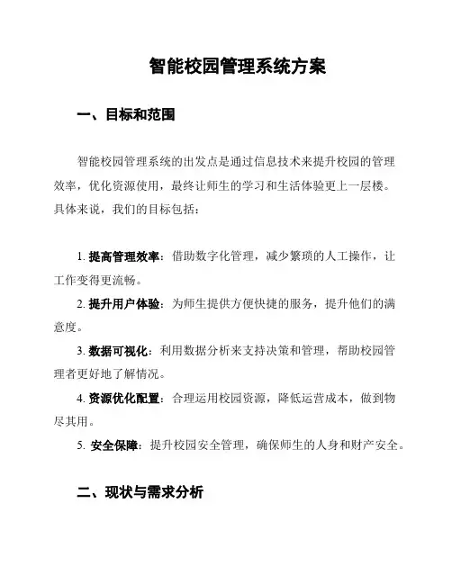 智能校园管理系统方案