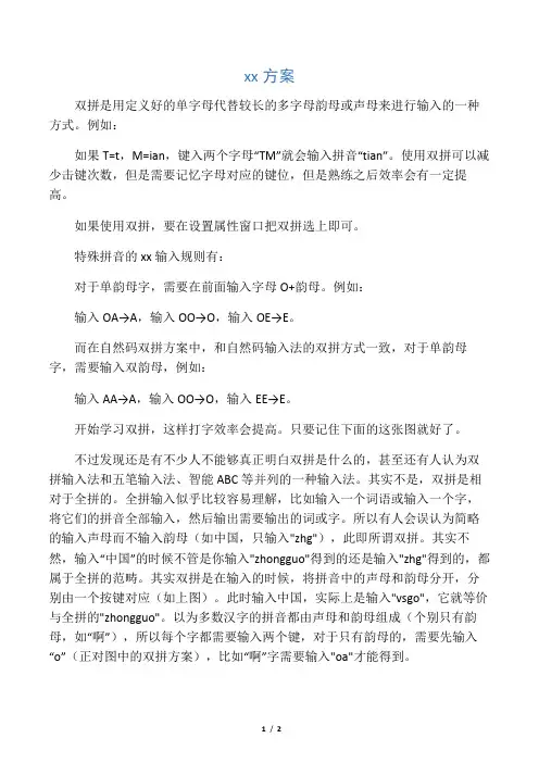双拼方案