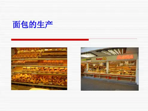 面包烘焙工艺原理培训讲课教案最新PPT课件