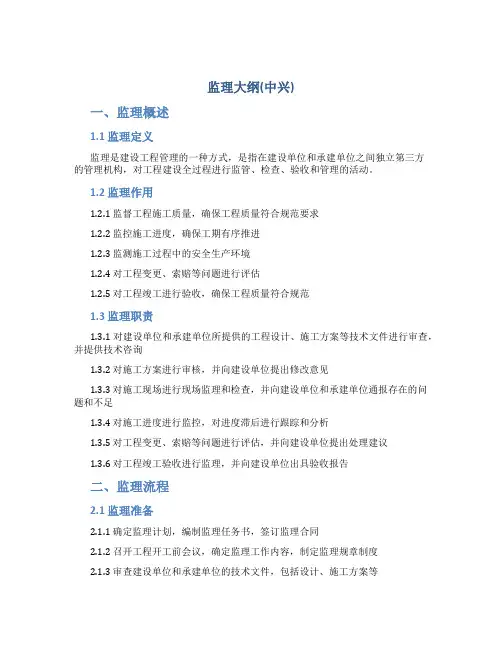 监理大纲(中兴)