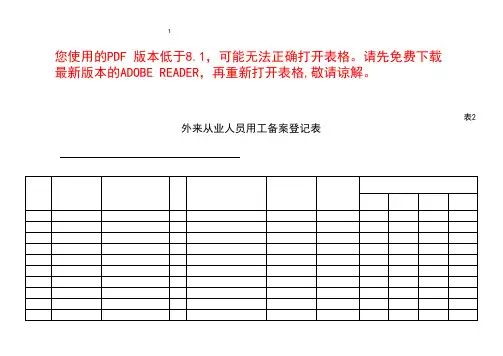 外来人员用工备案登记