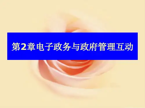 电子政务-运营理念与政府管理方式