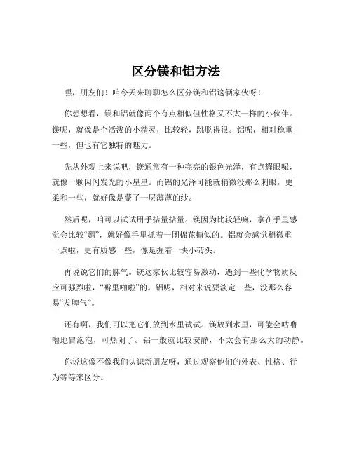区分镁和铝方法
