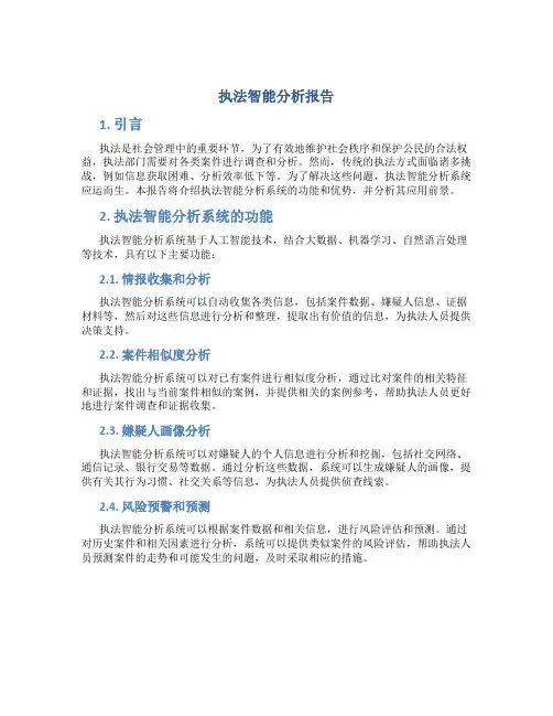 执法智能分析报告