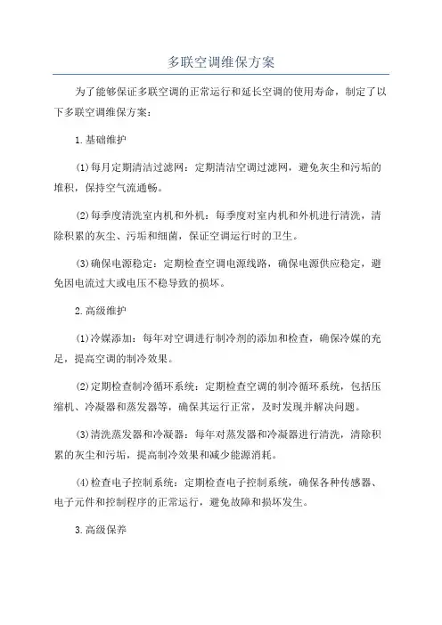 多联空调维保方案