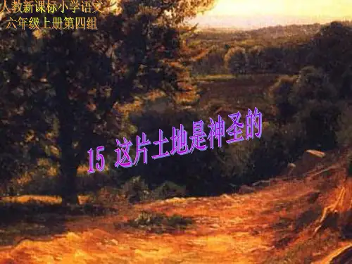 六年级语文1上册《这片土地是神圣的》ppt课件
