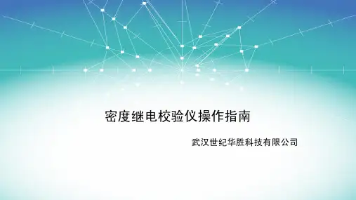 密度继电校验仪