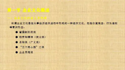 第十一章  现代企业文化管理  《现代企业管理》PPT课件