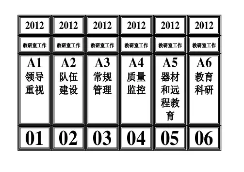 档案盒侧面封皮