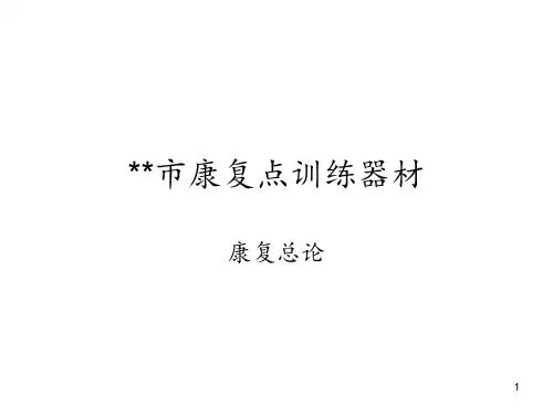 康复点训练器材PPT课件