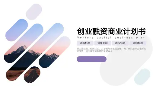 创业融资商业计划书 (2)PPT模板