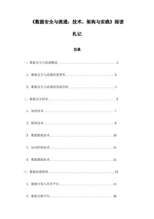 《数据安全与流通：技术、架构与实践》记录