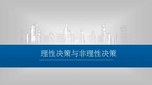 理性决策与非理性决策ppt课件