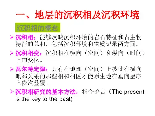 1地层沉积相