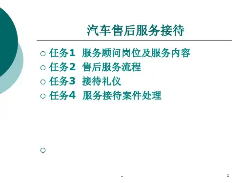 汽车售后服务接待