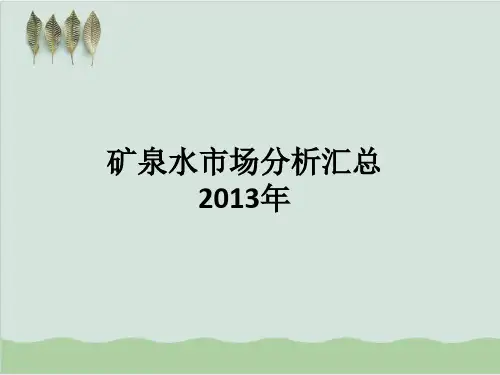 矿泉水市场分析汇总PPT课件(33页)