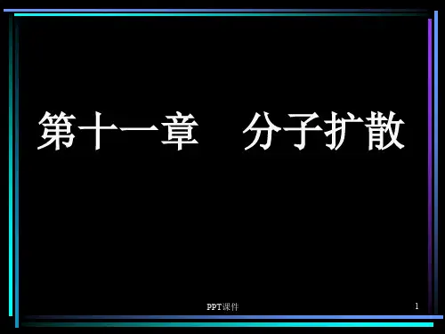 第十一章 分子扩散  ppt课件
