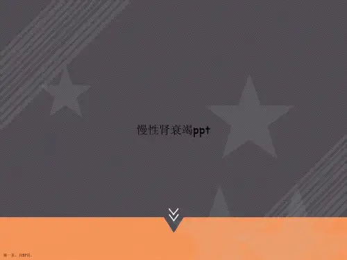 慢性肾衰竭ppt讲课文档