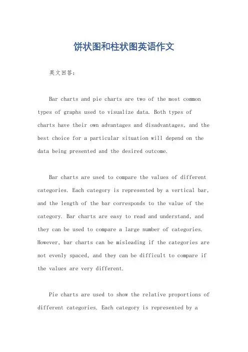 饼状图和柱状图英语作文