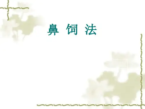 鼻饲法护理课件ppt