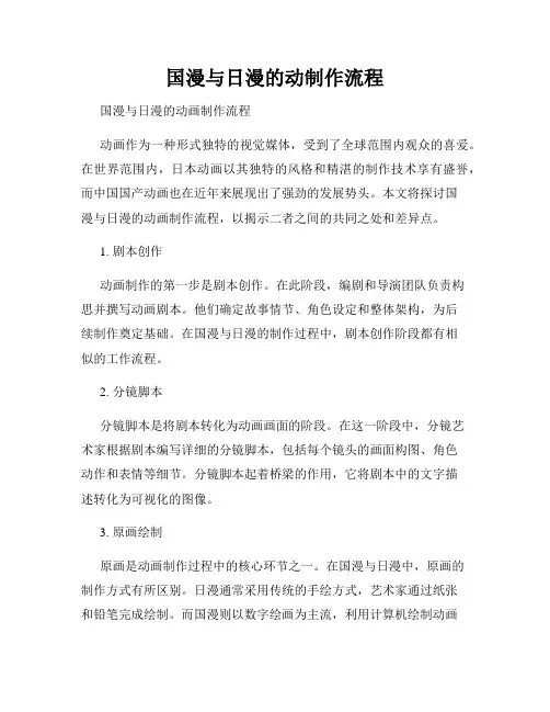 国漫与日漫的动制作流程