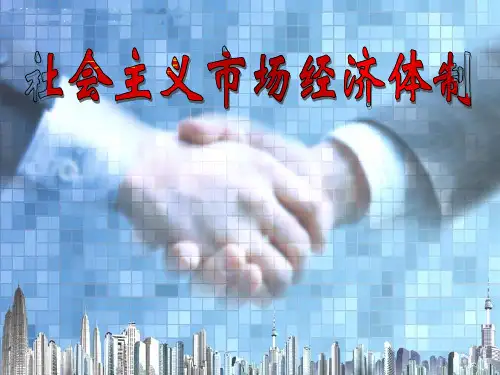 社会主义市场经济体制课件