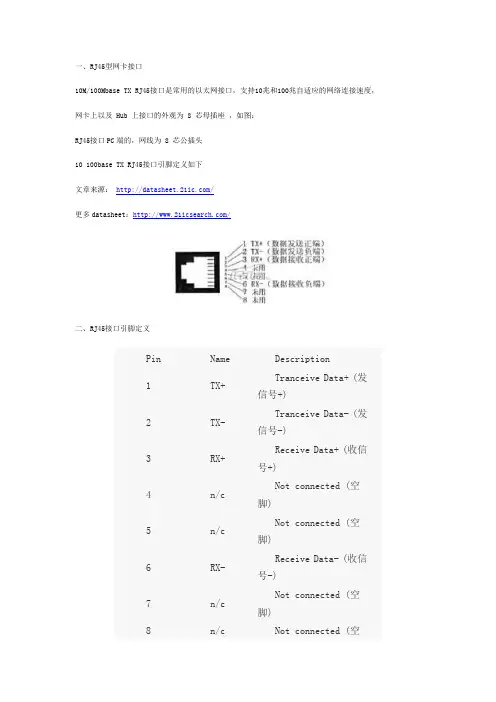 RJ45网线接口
