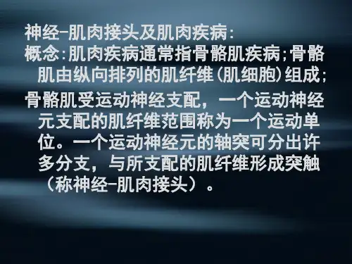 神经肌肉接头疾病重症肌无力新