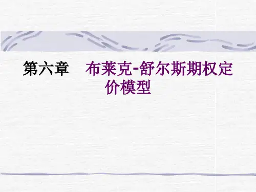BS期权定价模型课件详解精讲