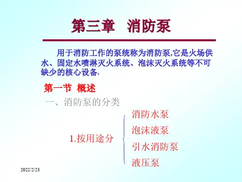 《消防泵概述》PPT课件