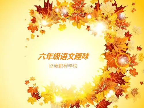 六年级语文趣味