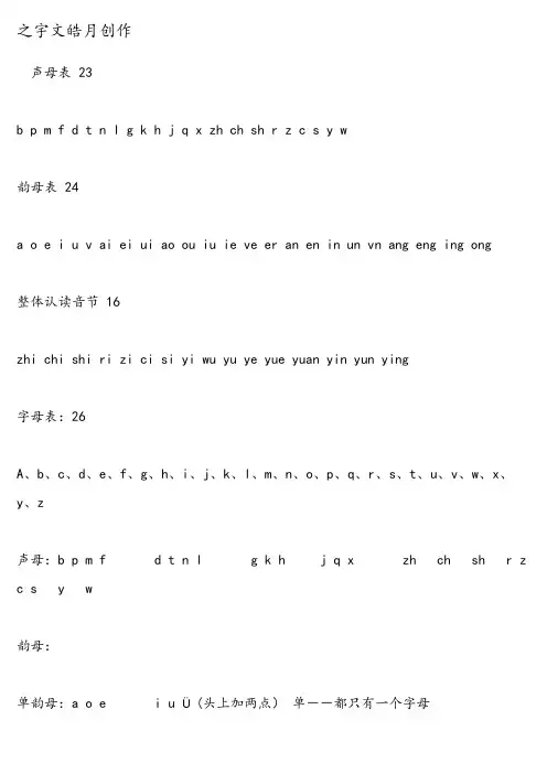 声母表23