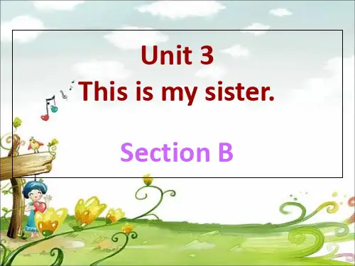 人教 七年级上册Unit2 Section B 2a—3b Selfcheck (共27张PPT)