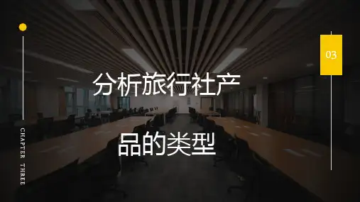 旅行社运营管理：旅行社的产品类型