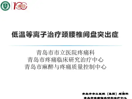 低温等离子治疗颈腰椎间盘突出症PPT课件