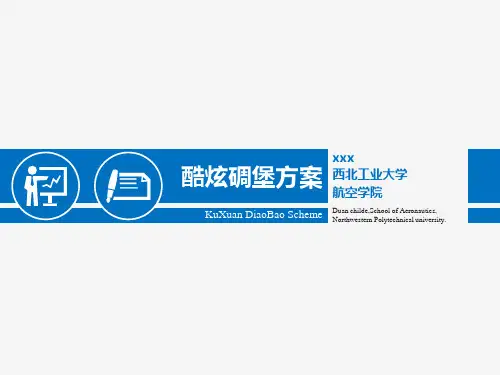 大学毕业应届生航空专业毕业论文开题答辩报告设计PPT通用模板