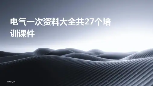 电气一次资料大全共27个培训课件(2024)