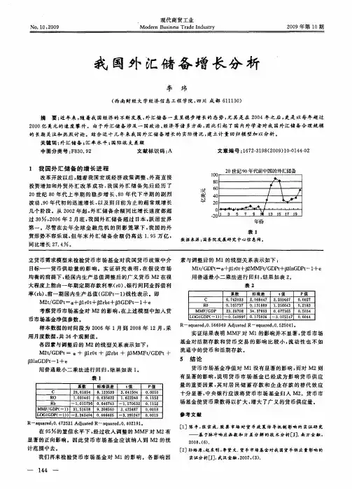 我国外汇储备增长分析