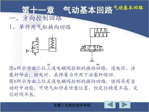 第十一章 气动基本回路