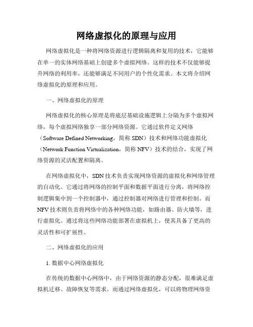 网络虚拟化的原理与应用