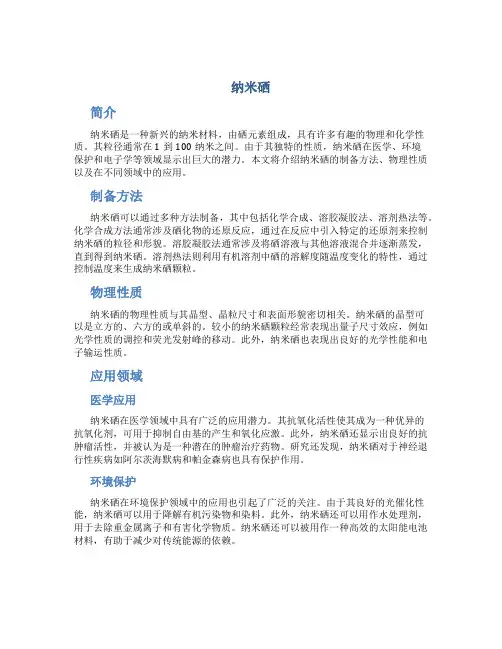 纳米硒_精品文档