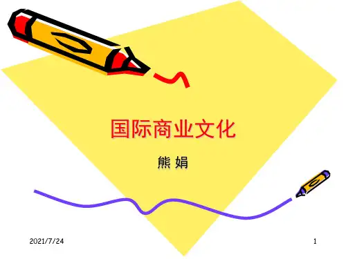 国际商业文化PPT课件